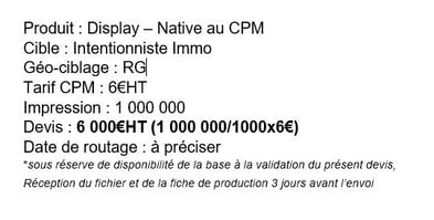Exemple devis CPM